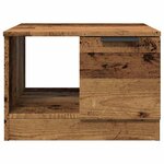 vidaXL Table basse vieux bois 50x50x36 cm bois d'ingénierie