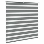 vidaXL Store zèbre gris foncé largeur du tissu 140 9 cm polyester