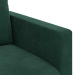 vidaXL Canapé Vert foncé 138 x 78 x 80 cm Velours