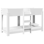 vidaXL Lit Superposé pour Enfants Blanc 75 x 190 cm Bois d'ingénierie