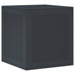 vidaXL Boîte de Rangement de Jardin Anthracite 55 x 53 x 57 cm