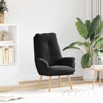 vidaXL Fauteuil relaxant Noir 69 x 74 x 93 cm tissu
