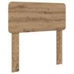 vidaXL Tête de lit Chêne artisanal 80 cm Bois d'ingénierie