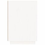 vidaXL Bureau blanc 140x50x75 cm bois massif de pin