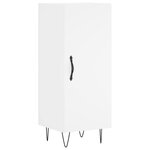 vidaXL Buffet haut Blanc 34 5x34x180 cm Bois d'ingénierie
