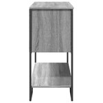 vidaXL Table console sonoma gris 100x35x74 5 cm bois d'ingénierie