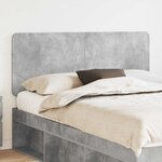 vidaXL Tête de lit Gris béton 160 cm Bois d'ingénierie