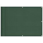 vidaXL Écran de balcon vert foncé 75x800 cm 100  polyester oxford
