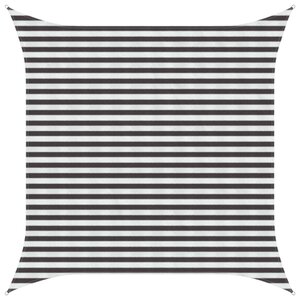 vidaXL Voile d'ombre Anthracite et blanc 3 x 3 m HDPE