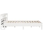 vidaXL Cadre de lit sans matelas blanc 150x200 cm bois de pin massif