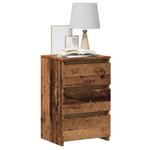 vidaXL Table de chevet vieux bois 40x35x62 5 cm bois d'ingénierie