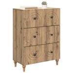 vidaXL Armoire à tiroirs 66 x 34 5 x 90 cm Bois d'ingénierie