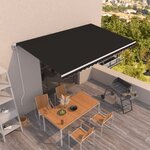 vidaXL Auvent rétractable automatique 500x350 cm Anthracite