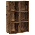 vidaXL Bibliothèque/Buffet vieux bois 66x30x98 cm bois d'ingénierie