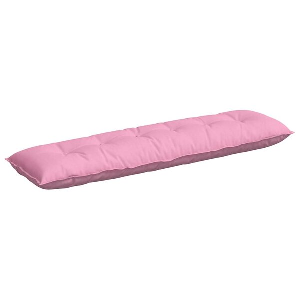 vidaXL Coussin de Dos Rose 180 x 19 x 50 cm tissu