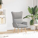vidaXL Fauteuil relaxant Gris nuage 69 x 74 x 93 cm tissu