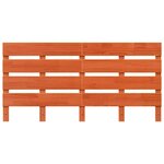 vidaXL Tête de lit en bois massif de pin marron ciré  140 cm