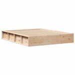 vidaXL Cadre de lit Marron 150 x 200 cm Pin massif