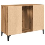 vidaXL Armoire d'évier chêne artisanal 80x33x60 cm bois d'ingénierie