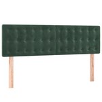 vidaXL Sommier à lattes de lit et matelas Vert foncé 140x190cm Velours