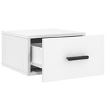 vidaXL Table de chevet murale blanc 35x35x20 cm