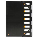 Trieur rigide HARMONIKA® Exactive® dos extensible 9 compartiments - Noir x 5 EXACOMPTA