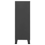 vidaXL Coffre de rangement industriel Anthracite 75x40x115 cm Métal