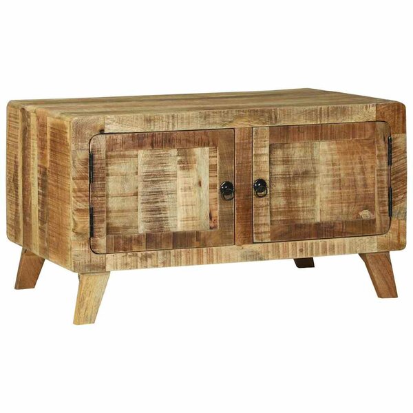 vidaXL Table basse Marron 80 x 54 x 45 cm Bois de manguier brut massif