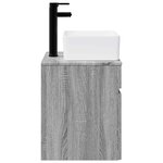 vidaXL Meuble de lavabo mural Sonoma gris 49 x 41 x 63 cm