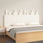 vidaXL Tête de lit murale Blanc 166x3x80 cm Bois massif de pin