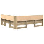 vidaXL Tête de lit de rangement Chêne Sonoma 200 cm Bois d'ingénierie