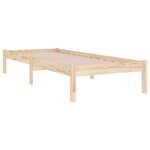 vidaXL Cadre de lit bois massif 90x190 cm simple