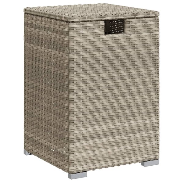 vidaXL Table de couverture de bouteille de propane gris clair