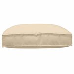 vidaXL Coussin pour assise de palette Beige 80 x 80 x 12 cm