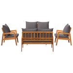 vidaXL Ensemble bistrot 5 Pièces Marron 75 x 45 x 38cm