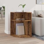 vidaXL Table d'appoint Bois ancien 39 7 x 39 7 x 60 cm