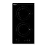 Plaque de cuisson induction encastrable - OCEANIC - 2 zones - L28,8 x P52cm - OCEATI2Z2B - 2 boosters - Revêtement verre - Noir