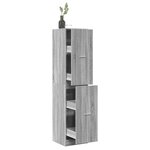 vidaXL Armoire apothicaire sonoma gris 40x41x174 5cm bois d'ingénierie