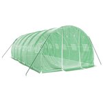 vidaXL Serre avec cadre en acier vert 18 m² 6x3x2 m