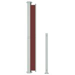 vidaXL Auvent latéral rétractable de patio 180x500 cm Marron