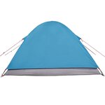 vidaXL Tente de camping à dôme 3 personnes bleu imperméable