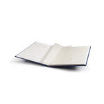 Classeur à bandes pour timbres 16 pages blanches. Couleur - Bleu