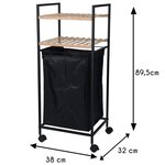 Bathroom Solutions Support de rangement et 2 étagères panier à linge
