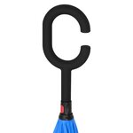 vidaXL Parapluie à poignée en C Noir 108 cm