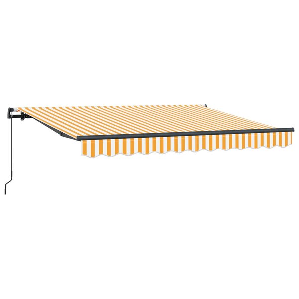 vidaXL Auvent Rétractable Jaune 300 x 200 cm tissu