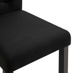 vidaXL Chaises à manger lot de 2 noir tissu