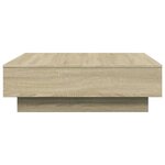 vidaXL Table basse Chêne sonoma 90x90x28 cm Aggloméré