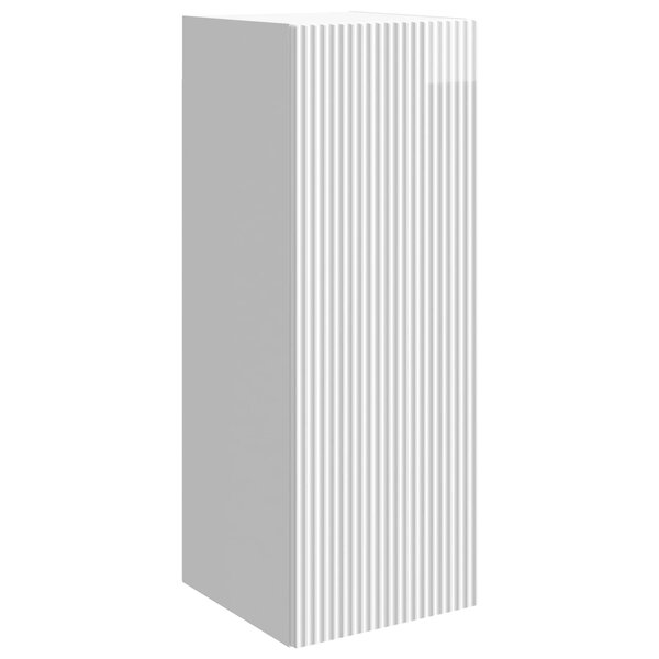 vidaXL Armoire Murale Blanc brillant 33 x 34 5 x 90 cm