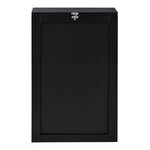 Table murale pliable bureau mural rabattable MDF 156 cm noir