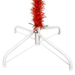 Vidaxl arbre de noël mince avec led rouge 150 cm